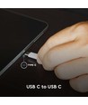 1m USB naar Type C kabel - Zwart, voor thuis en kantoor