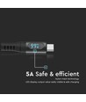 1m USB naar Type C kabel - Zwart, voor thuis en kantoor