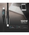 1m USB naar Type C kabel - Zwart, voor thuis en kantoor