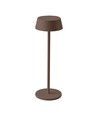 Oplaadbare LED tafellamp binnen/buiten - Cortenkleurig, touch-dimbaar, IP54