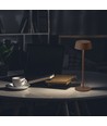 Oplaadbare LED tafellamp binnen/buiten - Cortenkleurig, touch-dimbaar, IP54