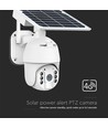 HD Smart 4G Solar PTZ camera met PIR sensor - Full HD, 360° pan-tilt, wit, incl. zonnepaneel
