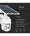 HD Smart 4G Solar PTZ camera met PIR sensor - Full HD, 360° pan-tilt, wit, incl. zonnepaneel