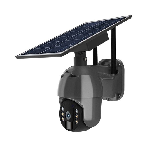 Buiten WiFi PTZ camera op zonne-energie - 360°, Full HD, IP65, zwart
