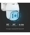 WiFi HD Smart Solar PTZ camera met zonnepaneel - 2MP, IP65, PIR sensor, 360° rotatie, Smart Life app