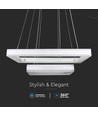 113W LED kroonluchter, dimbaar - 6300lm, 3000K, Ø60cm, warm wit, Triac fase afsnijding
