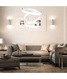 80W LED kroonluchter hanglamp - 3-staps dimbaar, 3000K, wit, 360 graden lichtbundel