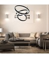 86W Soft Light Chandelier LED hanglamp - Zwart, 3000K, dimbaar, 360 graden licht, 3 jaar garantie