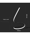 20W LED designer tafellamp - Zwart, 3000K, 1840lm, IP20 binnenshuis