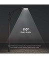 V-Tac 100W LED straatlamp - Samsung LED-chip, grijze behuizing, Ø60mm, IP65, 100lm/w