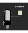 V-Tac 100W LED straatlamp - Samsung LED-chip, grijze behuizing, Ø60mm, IP65, 100lm/w