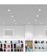 20W Ø17cm LED inbouwpanel - Samsung Chip, Gat: Ø14,5 cm, 6400K, witte rand