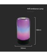 8W Smart RGB LED tafellamp - 5V, WiFi, dimbaar, werkt met Alexa/Google Home, incl. voeding