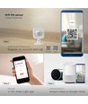 WiFi PIR sensor - Smart Home, 120 graden, wit, werkt met Alexa en Google Home