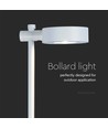 7W paaltje LED-lamp - 3000K, wit, IP65