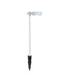 6W LED bolderkar / tuinlamp, RA90 - Wit, IP65, 4000K, 102,5cm hoog, incl. lichtbron