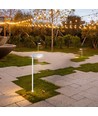 6W LED bolderkar / tuinlamp, RA90 - Wit, IP65, 4000K, 102,5cm hoog, incl. lichtbron