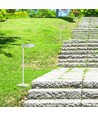 6W LED bolderkar / tuinlamp, RA90 - Wit, IP65, 4000K, 102,5cm hoog, incl. lichtbron