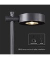 6W LED tuinlamp, zwart - IP54, 3000K, RA90, incl. lichtbron