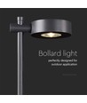 6W LED tuinlamp bolderkar, zwart, 102,5 cm - IP65, RA90, 4000K, aluminium