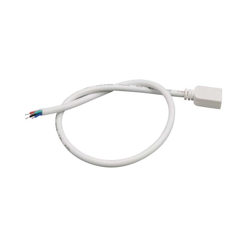 0,5m PVC kabel voor Neon Flex - 2-aderig, 0,5mm² kabel, accessoires