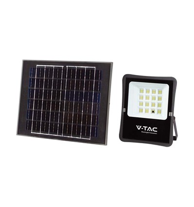 200W LED breedstraler op zonne-energie met sensor - 1600lm, IP65, incl. afstandsbediening, koud wit