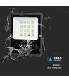200W LED breedstraler op zonne-energie met sensor - 1600lm, IP65, incl. afstandsbediening, koud wit