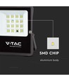200W LED breedstraler op zonne-energie met sensor - 1600lm, IP65, incl. afstandsbediening, koud wit