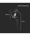 GU10 prikspot voor tuin - Zwart, aluminium, IP65, zonder lichtbron