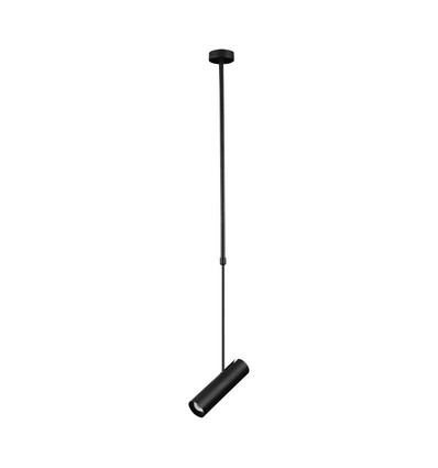 GU10 Telescopische plafondlamp - Zwart, aluminium, 83-117cm