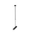 GU10 Telescopische plafondlamp - Zwart, aluminium, 83-117cm