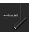 GU10 Telescopische plafondlamp - Zwart, aluminium, 83-117cm