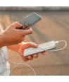 10000mAh Power Bank, 22.5W Fast Charger - Wit, Aluminium, 2x USB, 1x Type-C, Li-Pol