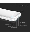 10000mAh Power Bank, 22.5W Fast Charger - Wit, Aluminium, 2x USB, 1x Type-C, Li-Pol