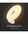 5W WiFi LED Ambiance tafellamp, RGB - Dimbaar, Smart Home, USB-C, 360 graden licht, wit kunststof