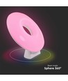 5W WiFi LED Ambiance tafellamp, RGB - Dimbaar, Smart Home, USB-C, 360 graden licht, wit kunststof