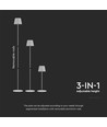 LED 4W lamp - 4400mA, batterij, 3000K, IP54, wit huis