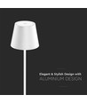 LED 4W lamp - 4400mA, batterij, 3000K, IP54, wit huis