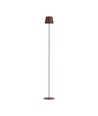 4W LED vloerlamp, oplaadbaar - IP54, Cortenkleurig, touch dimbaar, verstelbare hoogte 50-130cm, USB-opladen