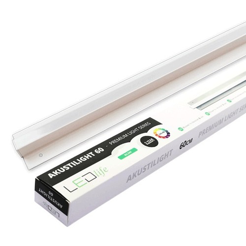 Outlet: 90 cm LED Troldtekt-rail - 27W, Akustilight, verzonken, 24V