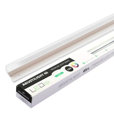 Outlet: 90 cm LED Troldtekt-rail - 27W, Akustilight, verzonken, 24V