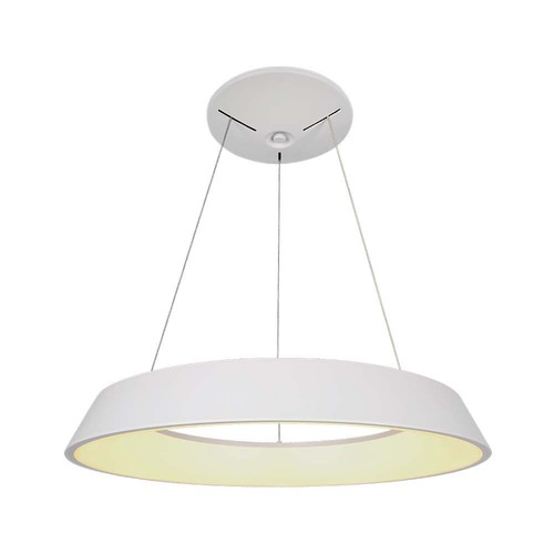 48W LED designer hanglamp, dimbaar - Ø48,5cm, 360 graden, wit, rond, incl. lichtbron