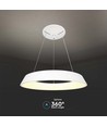 48W LED designer hanglamp, dimbaar - Ø48,5cm, 360 graden, wit, rond, incl. lichtbron