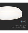 42W LED designer plafondlamp - Rond, wit, dimbaar, 4000K, 360 graden lichtbundel
