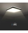 38W LED designer plafondlamp - 4000K, 4000lm, IP20, zwart/wit, vierkant/rond