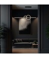 17W LED pendellamp, zwart design - 1500lm, 4000K, Ø91,5cm, IP20, geïntegreerde LED