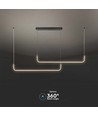 24W LED Hanglamp - Designer, 4000K, Zwart