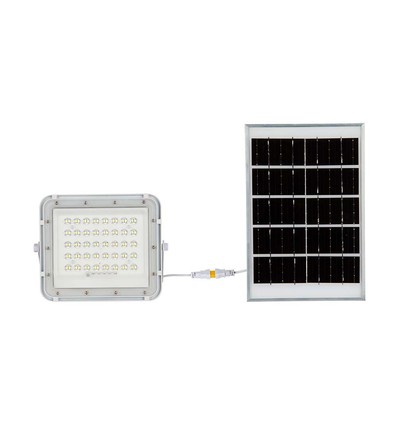 40W LED breedstraler op zonne-energie - IP65, 6400K, incl. zonnepaneel en afstandsbediening