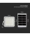 40W LED breedstraler op zonne-energie - IP65, 6400K, incl. zonnepaneel en afstandsbediening