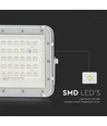 40W LED breedstraler op zonne-energie - IP65, 6400K, incl. zonnepaneel en afstandsbediening